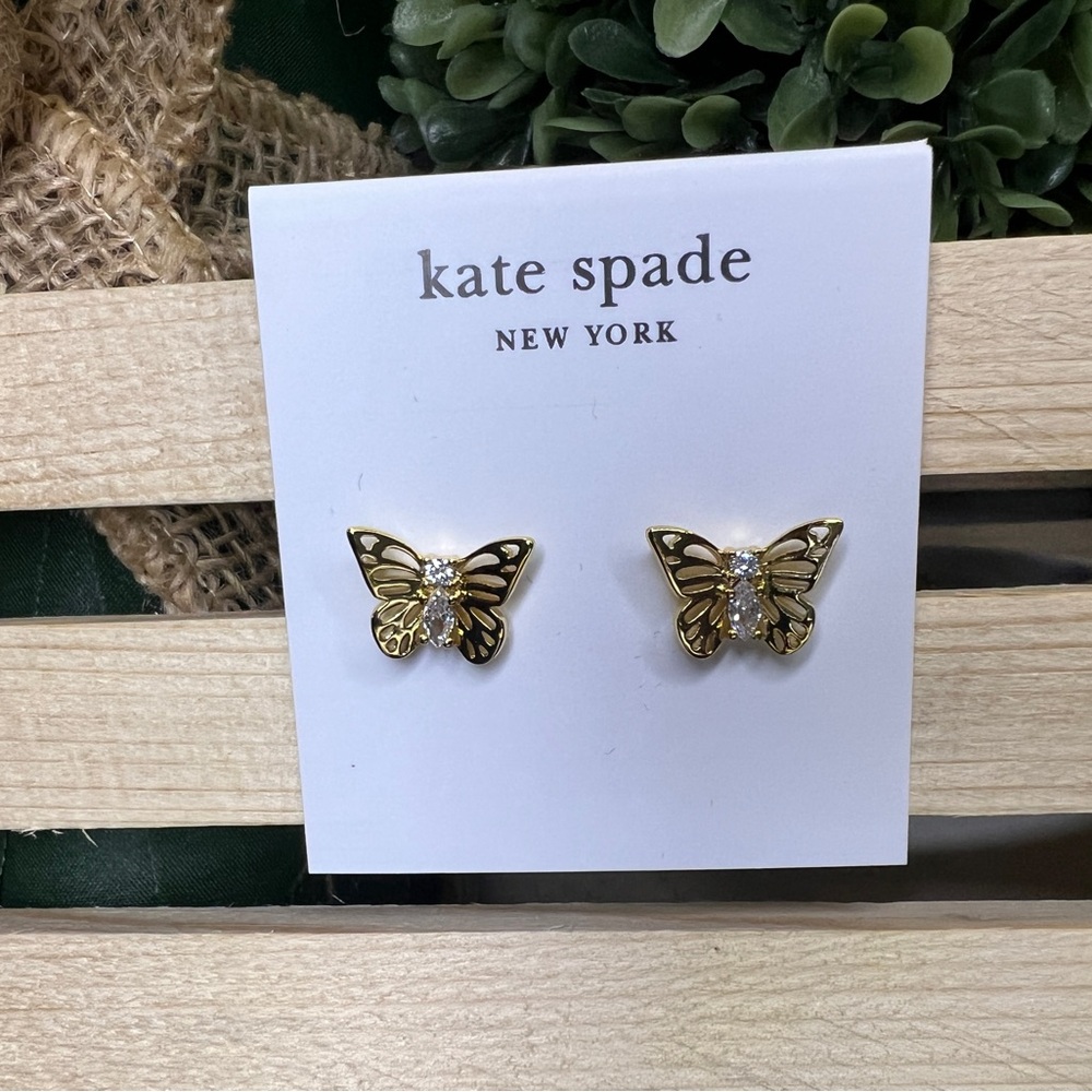 Kate Spade Gold Butterfly Earrings